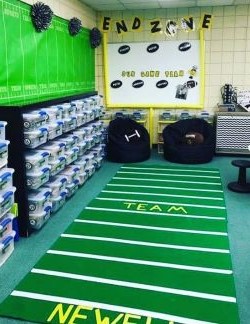 sports theme classroom.